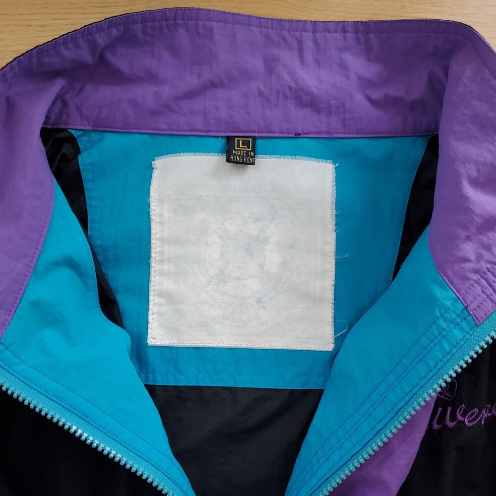 Vintage 90's Gear For Sports Black 1/2 Zip Windbreaker Jacket - Picture 7 of 8